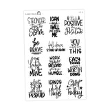 Motivational Quotes - Journaling Deco