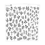 Botanical Line Sprigs - Journaling Deco