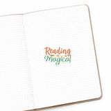 Reading Is Magical Matte Die Cut Sticker