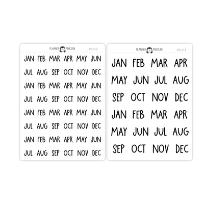 Monthly Script stickers // #MS-05