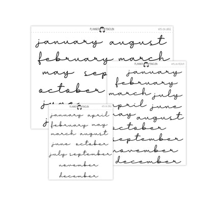 Monthly Script stickers // #MS-08