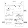 Monthly Script stickers // #MS-08