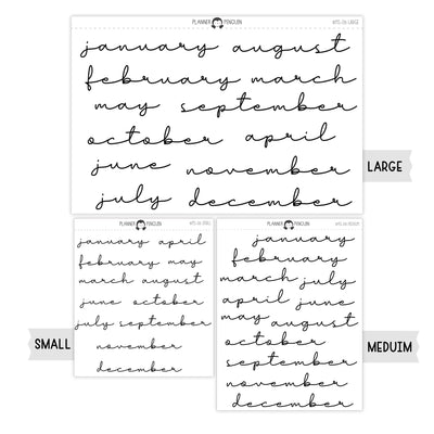 Monthly Script stickers // #MS-08