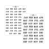 Monthly Script stickers MS-10
