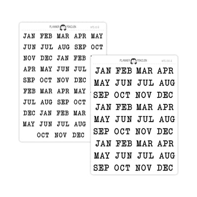 Monthly Script stickers // #MS-10