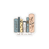 Just let me read Blue Die cut stickers // #DC05