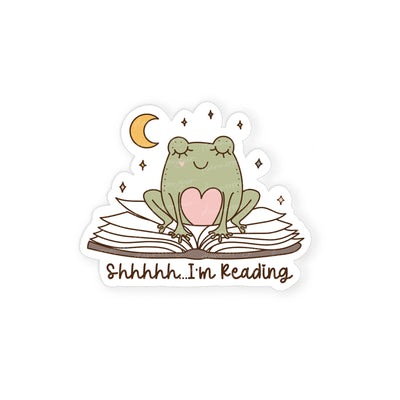 Shhh I'm reading Die cut stickers // #DC08