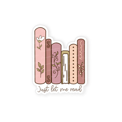 Just let me read Pink Die cut stickers // #DC06