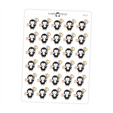 Birthday Party Penguin Planner Stickers
