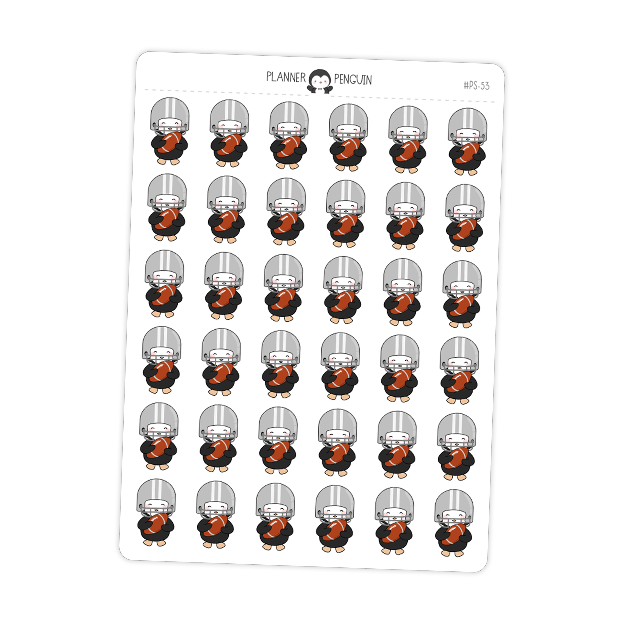 Football Penguin Planner Stickers