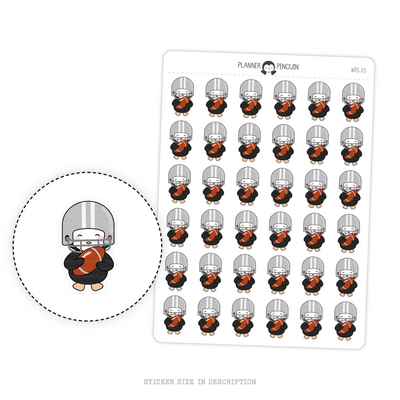 Football Penguin Planner Stickers // #PS53