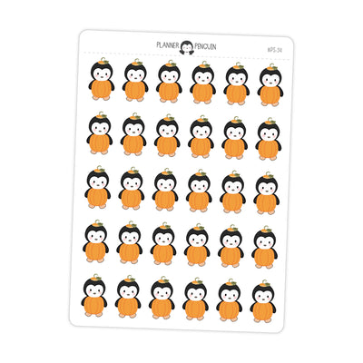 Pumpkin Penguin Planner Stickers // #PS54