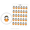 Pumpkin Penguin Planner Stickers // #PS54