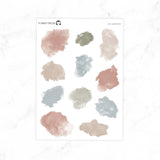Neutral Spring Watercolor Ink Swatches