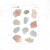 Neutral Spring Watercolor Ink Swatches  // #S151-Watercolor