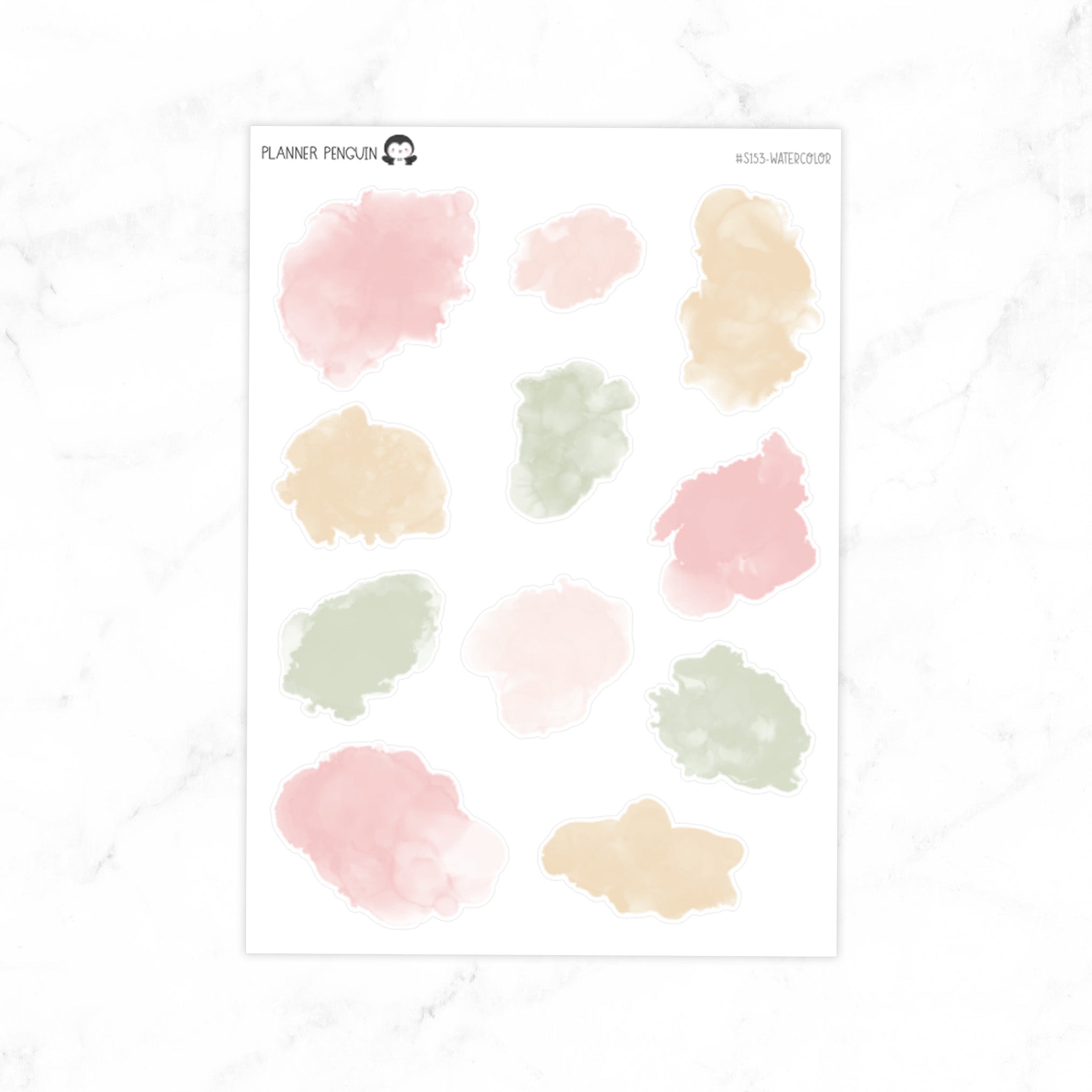 Wildflower Watercolor Ink Swatches