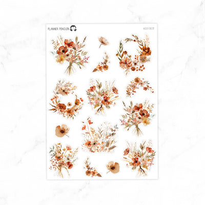 Rustic Autumn Deco Stickers// #S159-Deco