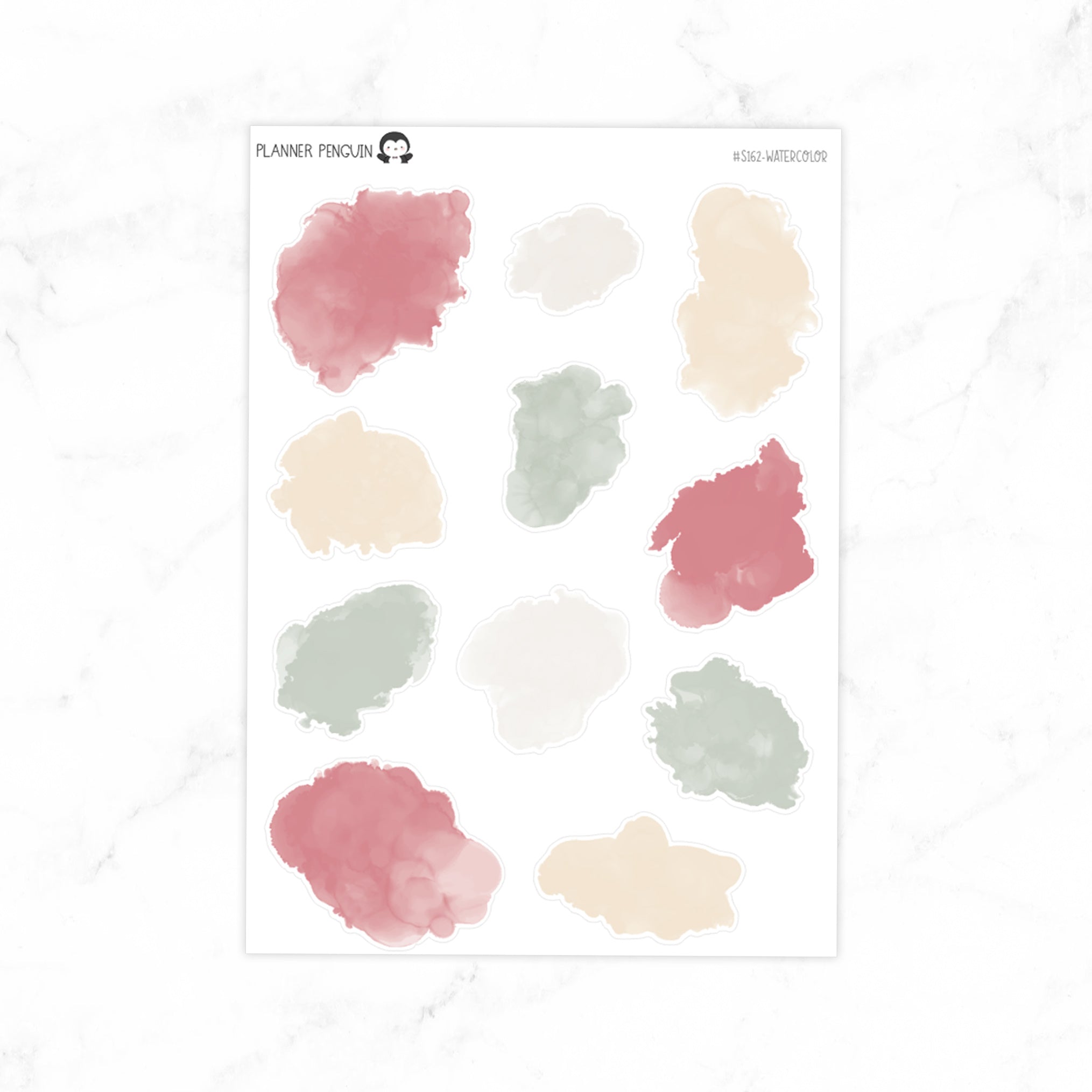 Cozy XmasWatercolor Ink Swatches