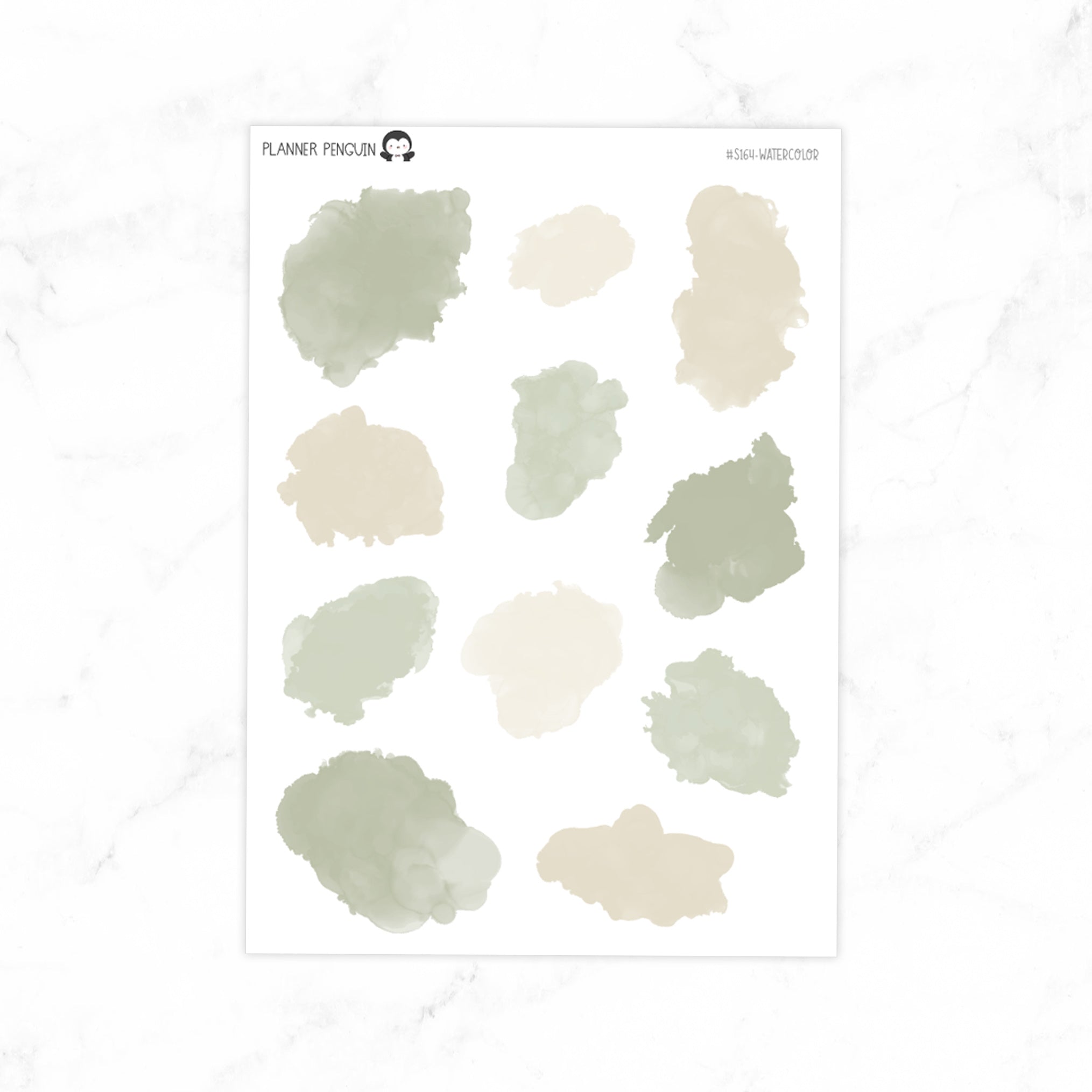 Winter Cottage Watercolor Ink Swatches
