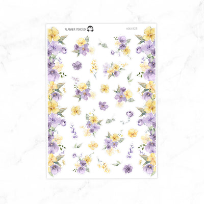 Honey Lavender Deco Stickers// #S165-Deco