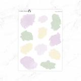 Honey Lavender Watercolor Ink Swatches