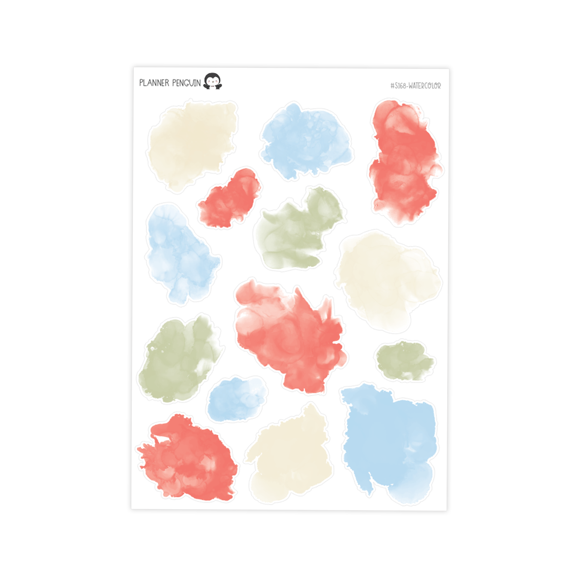 French Riviera Watercolor Ink Swatches