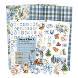Winter Escape Junk Journaling Kit Stickers