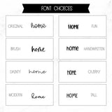 Home Script Stickers