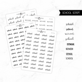 School Script Stickers