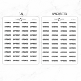 Expenses Script Stickers
