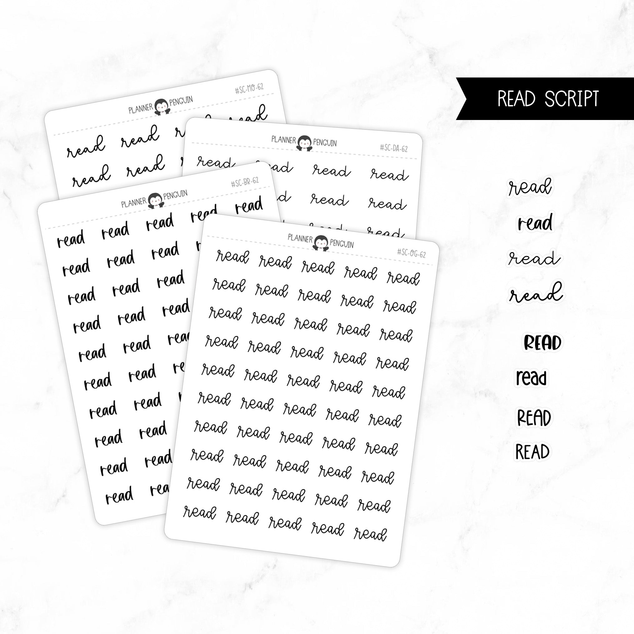 Read Script Stickers