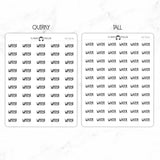 Water Script Stickers