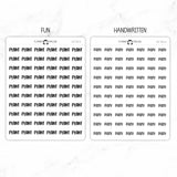 Plant Script Stickers
