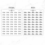Steps Script Stickers