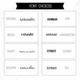 Reminder Script Stickers