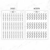 Highlights Script Stickers