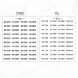 Not Today Script Stickers