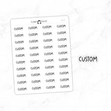 CUSTOM - Script Stickers SC-C6