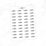 CUSTOM- Script Stickers SC-C7