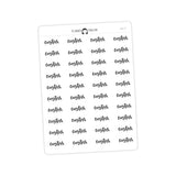 CUSTOM- Script Stickers SC-C7