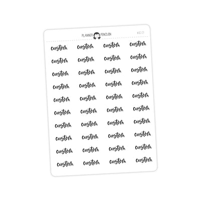 CUSTOM- Script Stickers// #SC-C7