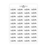 Custom Text Script Stickers | SC-C1