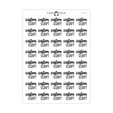 Custom Script Text Stickers | SC-C10
