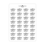 Custom Script Text Stickers | SC-C2