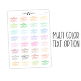 Custom Script Text Stickers | SC-C2