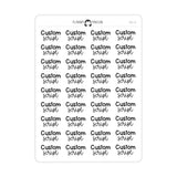 Custom Script Text Stickers | SC-C4