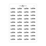 Custom Text Script Stickers | SC-C5