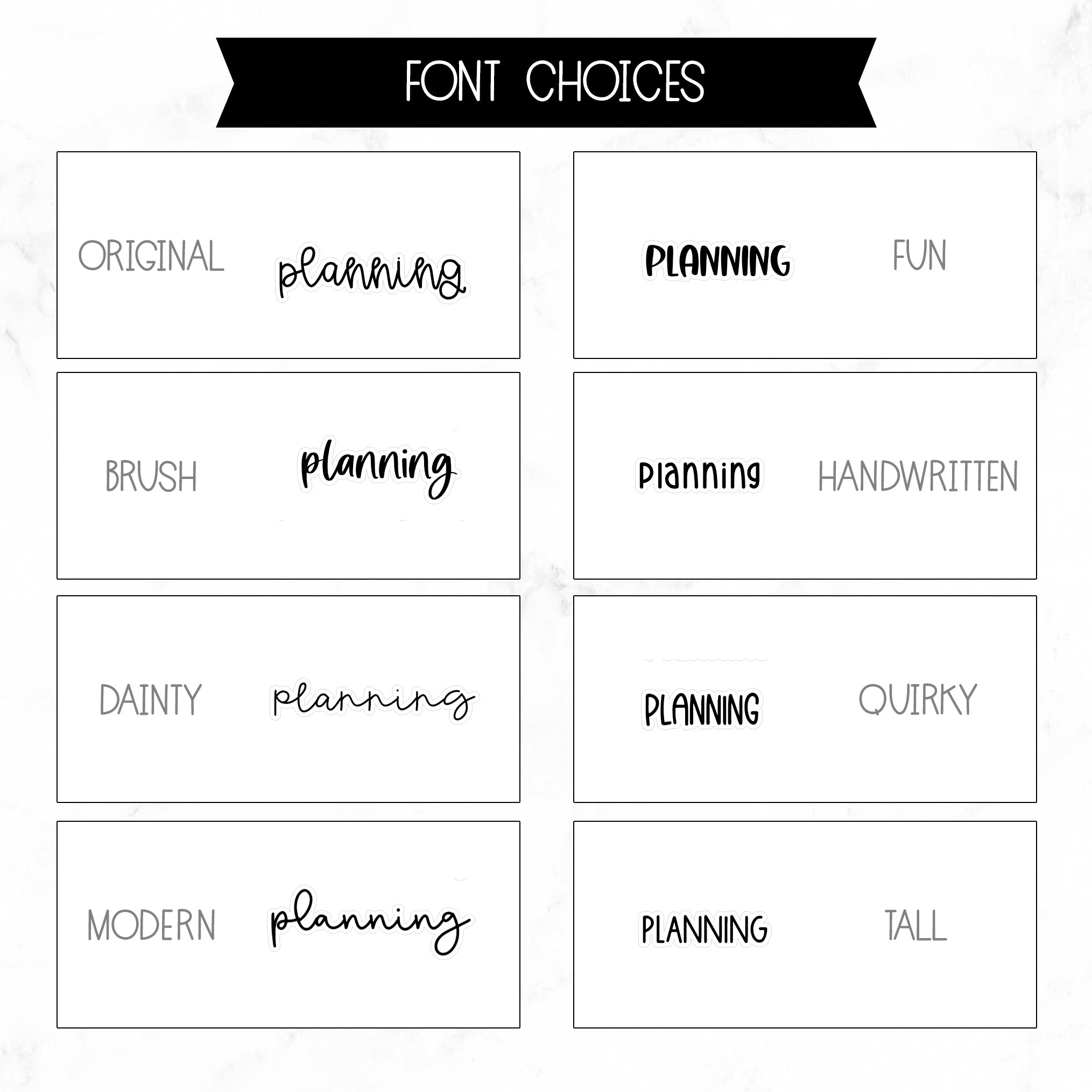 Planning Script Stickers