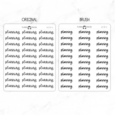 Planning Script Stickers // #SC-72