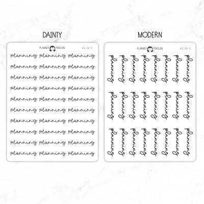 Planning Script Stickers // #SC-72